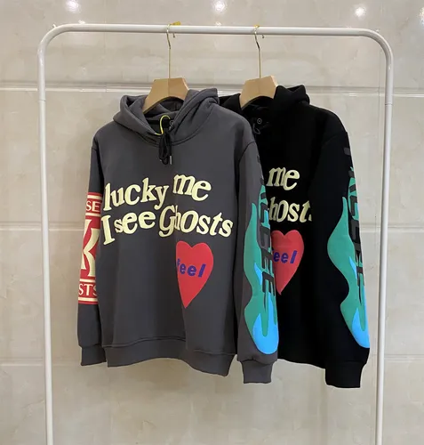 Sudadera Con Capucha Kanye Lucky Me I See Ghost Moda Hip Hop