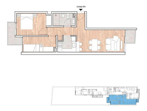 Imagen 6 de 6 de Apartamento - Nuevo!! 2 Dormitorios, Terraza, Sobre Av Agraciada Prox San Martin.