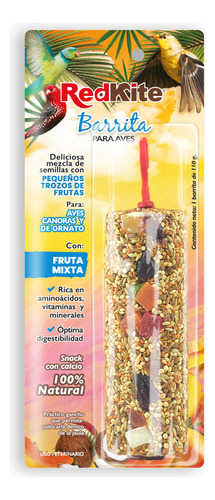 Redkite Barrita De Frutas Para Aves Canarios Finch 1pza