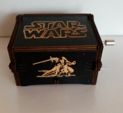 Caja Musical Madera May The Force Be With You Star Wars Neg