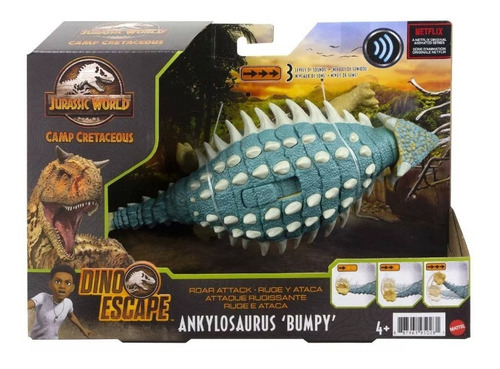 Dinosaurio Ankylosaurus Bumpy Con Sonidos Jurassic World