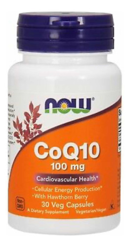 Coq10 100 Mg - 30 Veg Cápsulas - Now Foods