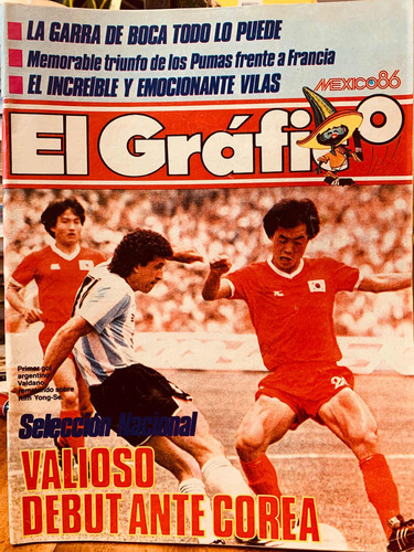 Mundial 86', El Gráfico (7 Revistas), Maradona, Campeones. (Usado)