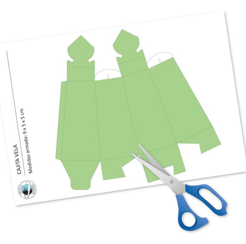Kit Imprimible Molde Caja Vela Editable Power Point