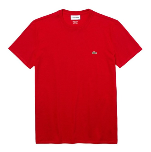 Remera Lacoste Hombre Básica Algodón Pima Cuello Redondo