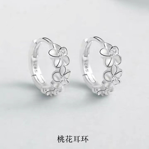 2 Pares Aretes Mujer Arracada De Aro Plata S925 Zirconia