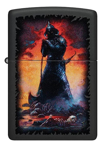 Encendedor Zippo Frank Frazetta Death Dealer Negro Zp48555