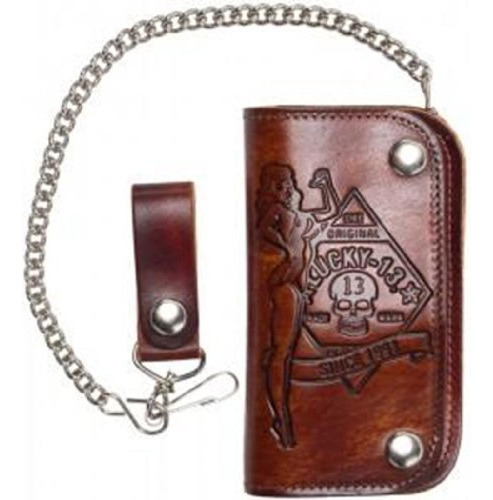 Billetera Con Cadena En Relieve Personalizado