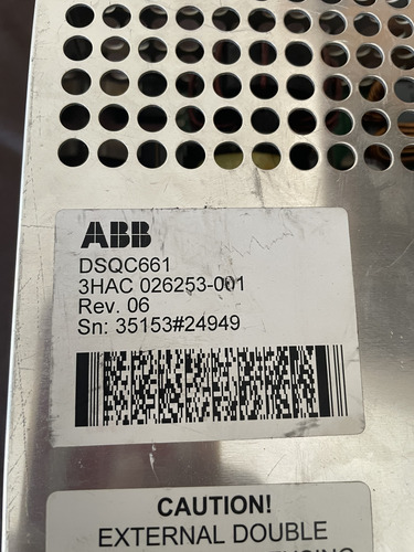 Abb Dsqc 661 Fuente De Poder 3hac 026253-001 (Usado)