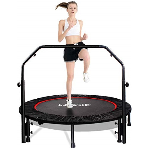 Mini Trampolines Fitness Plegable Con Pasamanos De Espuma