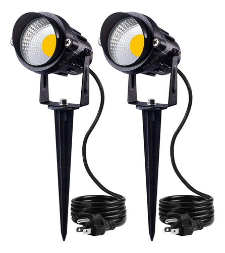 Sunvie - Focos Led De 12 W Impermeables Con Soporte De Pinch