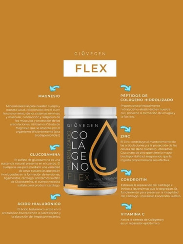 Imagen 6 de 9 de Giovegen Skin + Flex - Colágeno Hidrolizado Bebible