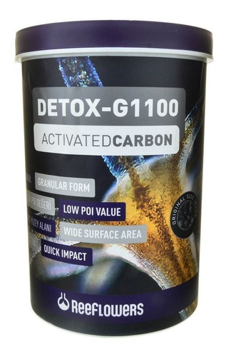 Carvão Ativado Para Aquários Detox-g1100 460g Reeflowers