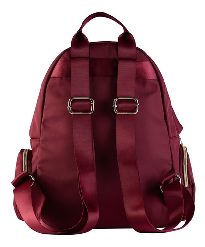 Mochilas Mujer Juveniles, Backpack Tipo Bolsa Dama Luckyly Color Vino