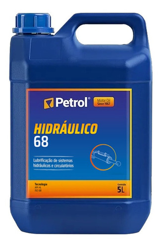 Kit C/4un Óleo Hidráulico Petrol Iso Vg 68 Hl 5l