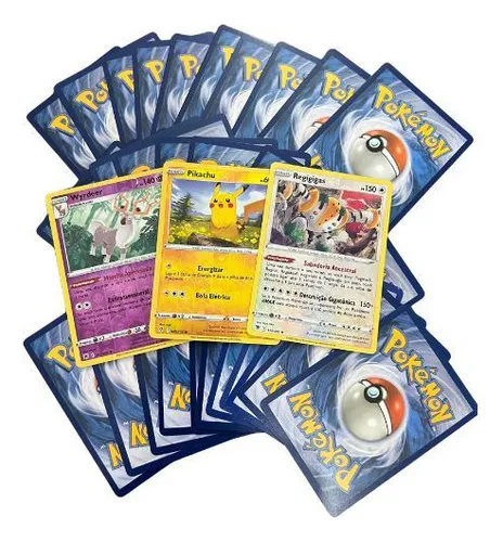 comprar Lote De 100 Cartas Pokémon + 3 Brilhantes