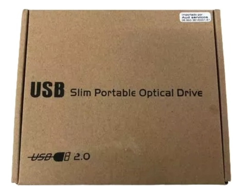 Gravador Externo Usb Slim Portable Optical Drive