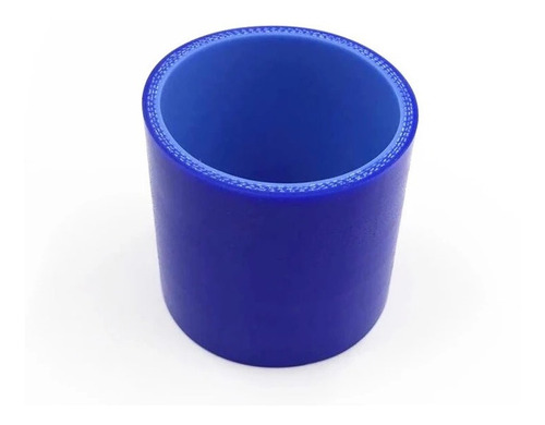 Union Silicona Recta 70mm Color Azul 3 Telas - Biocartuning