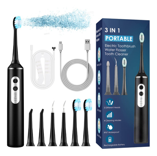Hilo Dental De Agua Con Combo De Cepillo De Dientes Elã...