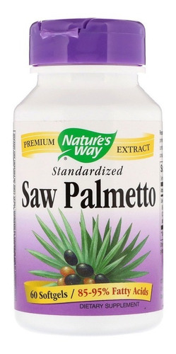 Nature's Way Saw Palmetto estandarizado 160 mg x 60 cápsulas blandas