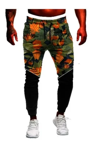 Calça floral best sale masculina