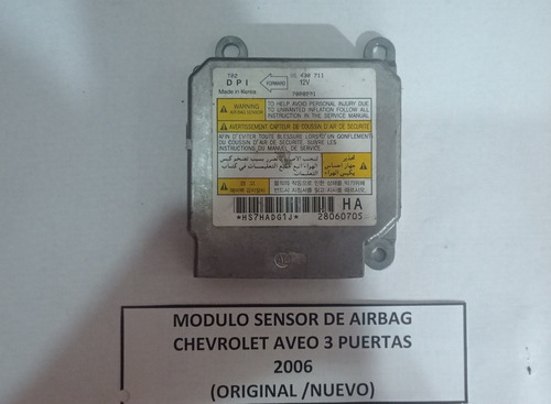 Módulo  Sensor De Airbag Chevrolet Aveo 3 Puertas 2006 