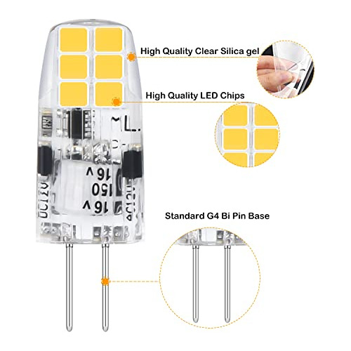 Bombilla Led G4, Base De Pasador Bipin G4, De Bombill...