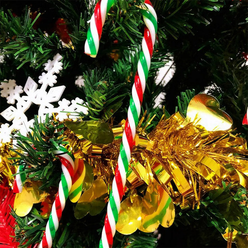 Sd 60 Bastones De Caramelo Navideños, Adornos For Árboles