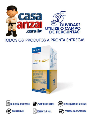 Kit Com 4 Virbac Lectron 100 Ml