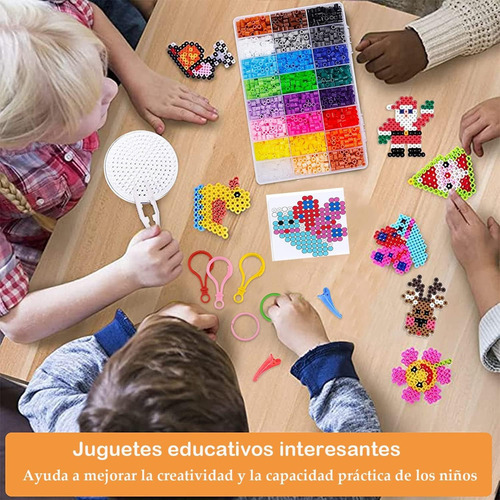 4300 Pcs Cuentas Y Abalorios Plásticos Cuentas Para Planchar