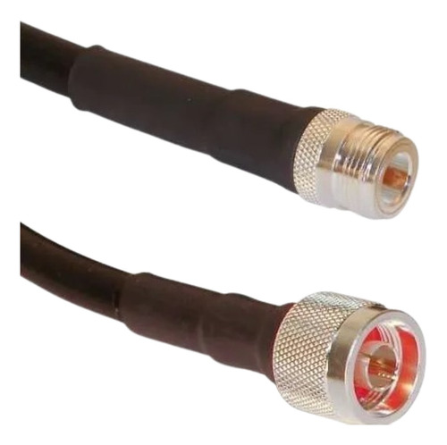 Coaxial Rg8 10 Metros Conector N Macho N Hembra 50 Ohm