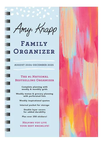 Libro: 2025 Amy Family Organizer: 17-month Weekly Planner