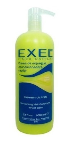 Crema Enjuague Acondicionador Germen De Trigo Exel X 1000 Ml