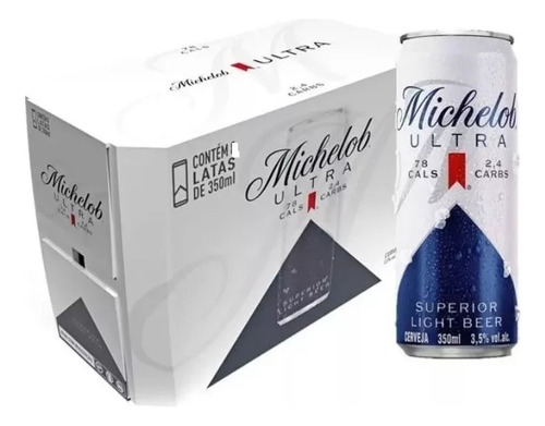 Pack 12un Cerveja Michelob Ultra Lata 350ml