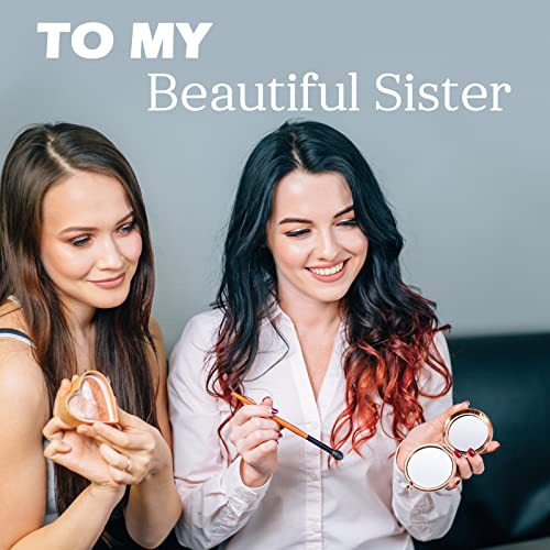 Espejo Compacto De Maquillaje Para Mejor Hermana Y Amiga