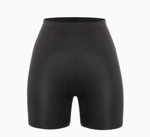 Faja Short Tiro Alto Satinado Invisible Silicona Realza 