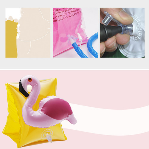 Anillo De Natación Inflable Para Piscina, 4 Unidades, Con Fo