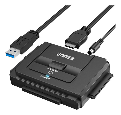 Unitek Adaptador De Disco Duro Externo Usb 3.0 A Ide Y Sata. Color Adaptador De Disco Duro Tipo A