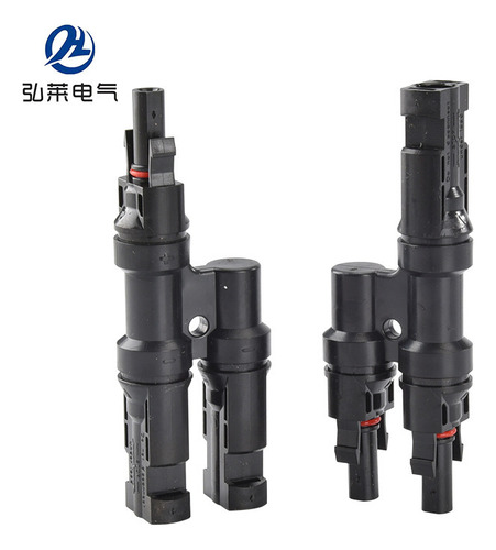 Conector Solar Mc4 Macho Hembra De Doble Enchufe Tipo T