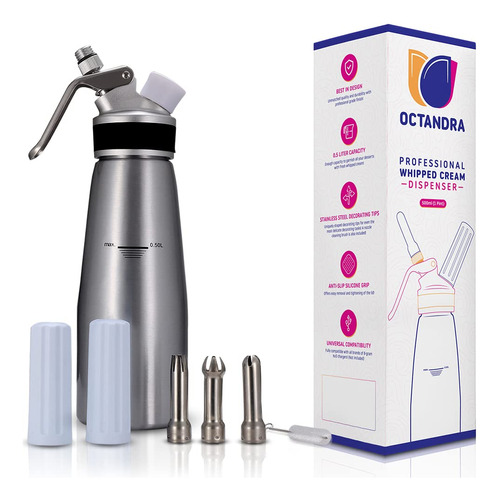 Octandra Dispensador Profesional De Crema Batida  1 Pinta De