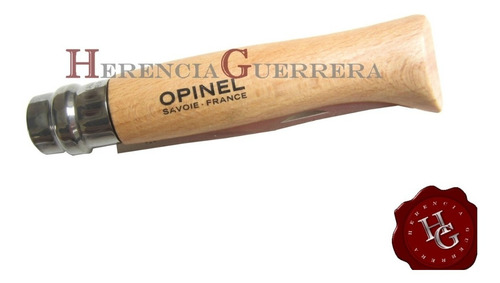 Imagen 5 de 7 de Cortapluma Navaja Opinel Inoxidable Hoja 7 Cm Haya Camping