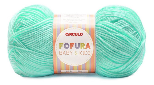 Fio Fofura Baby E Kids Circulo 100g 254mts 100% Acrílico Cor 0550- Verde Candy