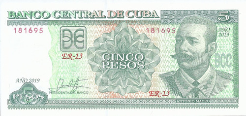 Cubaa 5 Pesos 2019