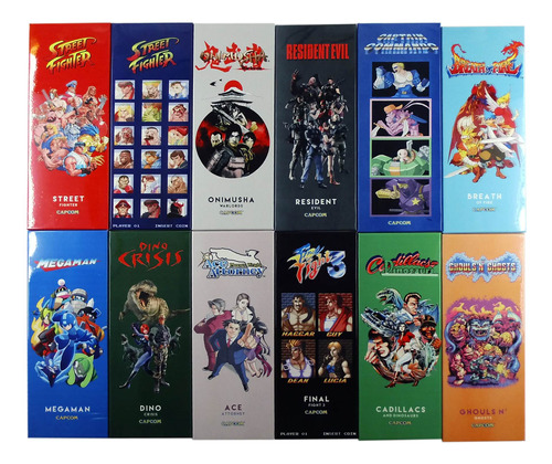 Placas Metalicas Ilustradas Capcom Collection 2 25,5cm