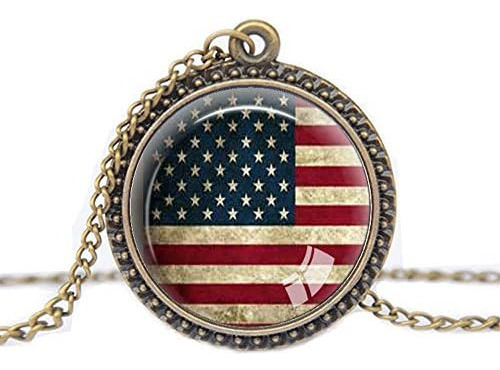 Fm Fm42 Estilo Vintage Ee. Uu. Bandera Nacional Collar Con 