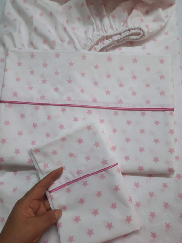 Sabanas Para Cuna De Bebe - Estrellitas Niños Y Niñas