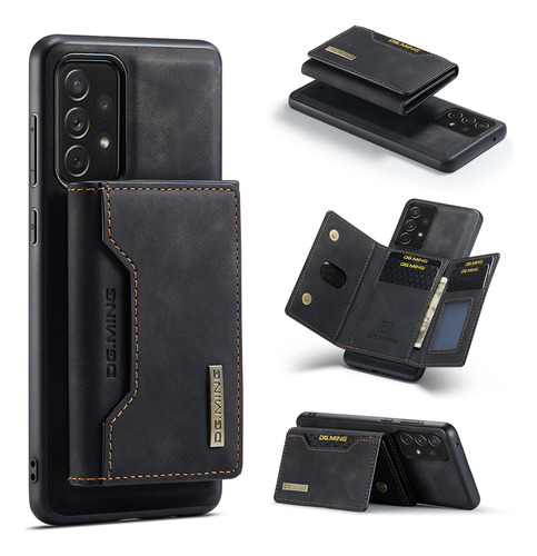 Para Samsung A33 A24puls Tri-fold Wallet Magnetic Phone Case
