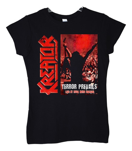 Polera Mujer Kreator Terror Prevails Live At Hard Rock Festi