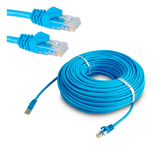 Cable Ethernet Red 50m Reforzado Cat6e Internet Consola