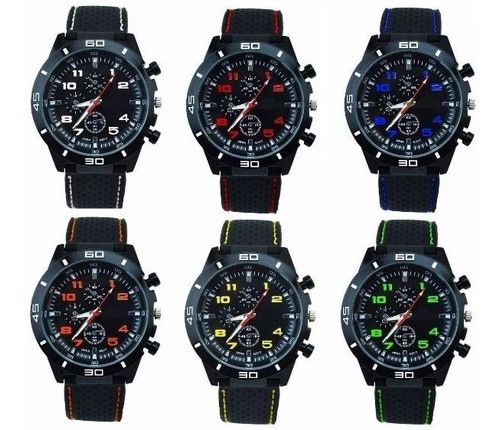 Reloj Pulsera Hombres X5 Unidades Gt Diseño Deportivo Stock  *** Full-time Mania *** Mercadolider Platinum !!